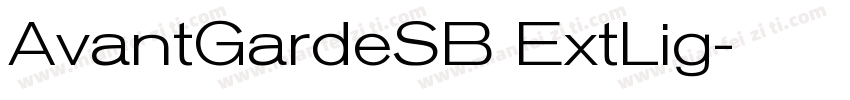 AvantGardeSB ExtLig字体转换